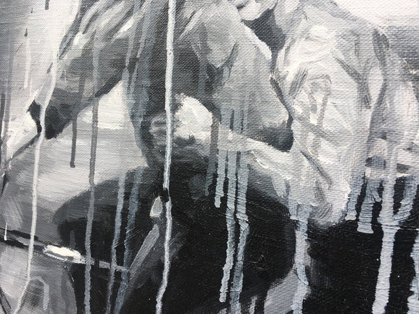 Bicyclists in Black and White by Sheng Qi