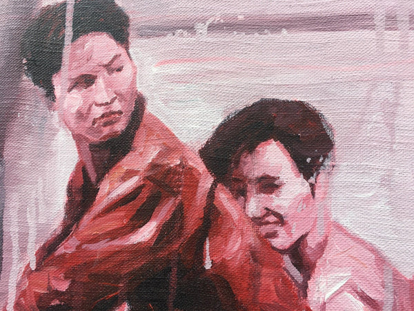 Bicyclists in Red by Sheng Qi