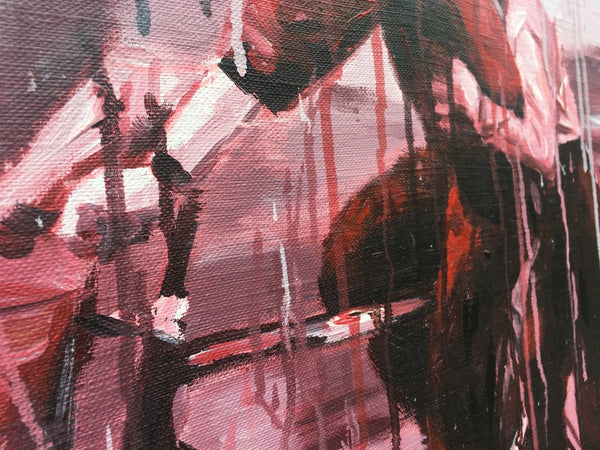 Bicyclists in Red by Sheng Qi