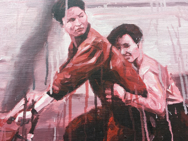 Bicyclists in Red by Sheng Qi