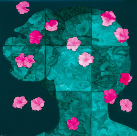 Floating Floras Series - Lattice Portrait No.6