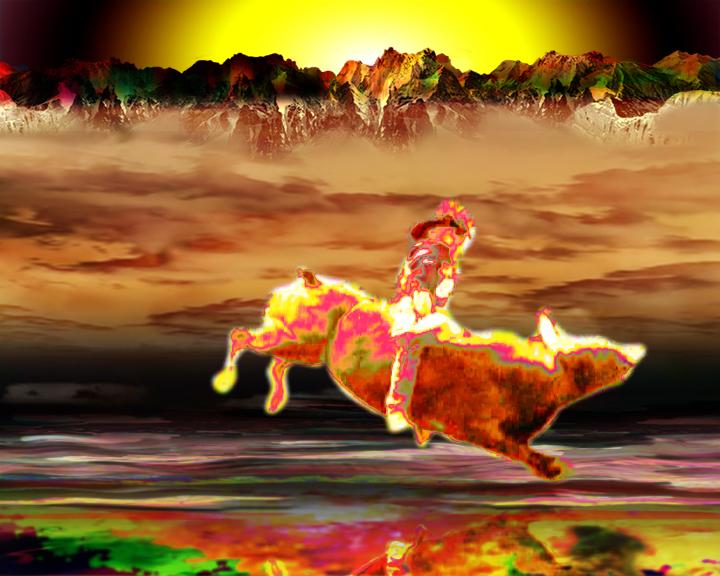 Four Riders Red
